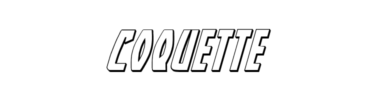 Yankee Clipper 3D Italic  Free Fonts Download