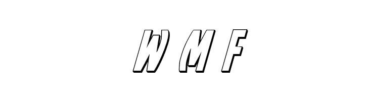 Yankee Clipper 3D Italic  Free Fonts Download