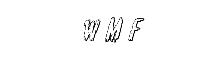 Monsterama 3D Italic  Free Fonts Download