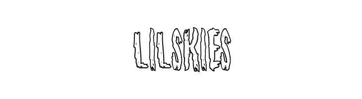 LILSKIES Monsterama Outline Regular Font
