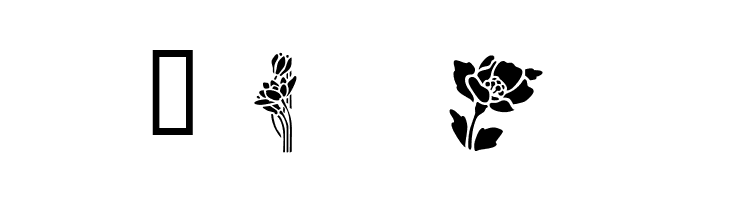 Flowers2  Free Fonts Download