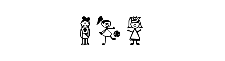 Girl Characters  Free Fonts Download