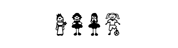 Girl Characters  Free Fonts Download