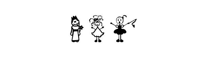Girl Characters  Free Fonts Download