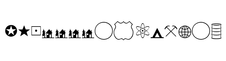 GeographicSymbols  Free Fonts Download