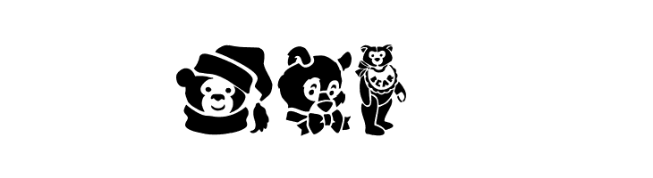 TeddyBears  Free Fonts Download