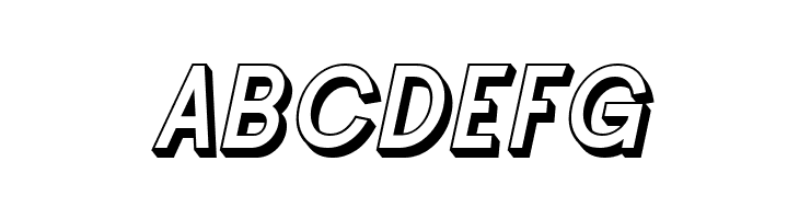 SF Buttacup Lettering Shaded Oblique  Free Fonts Download