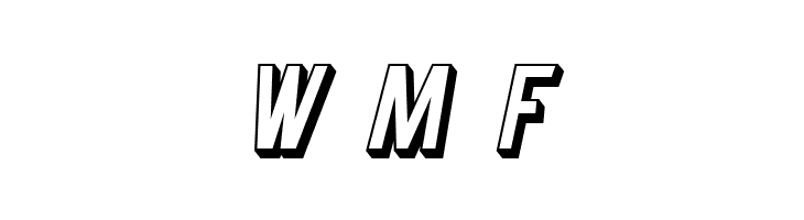 SF Buttacup Lettering Shaded Oblique  Free Fonts Download