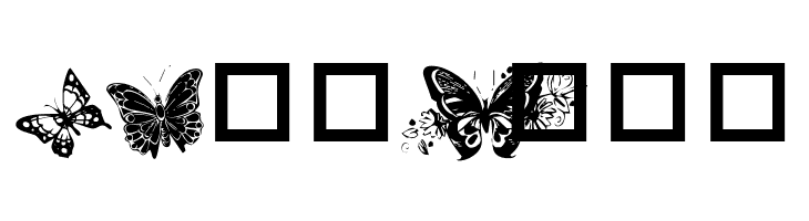 Destiny's Butterfly Dingbats  Free Fonts Download