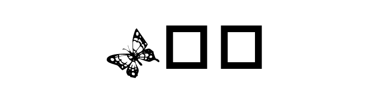 Destiny's Butterfly Dingbats  Free Fonts Download