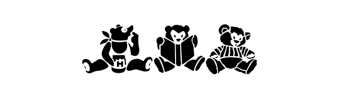 TeddyBears2  Free Fonts Download