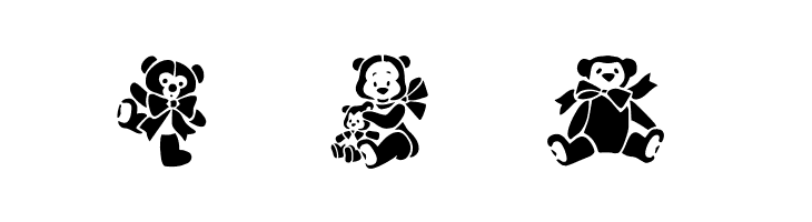 TeddyBears2  Free Fonts Download