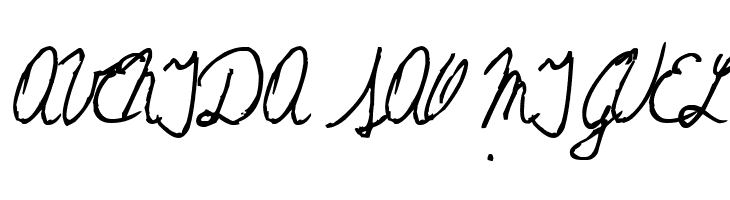 The Left-Handed Cursiva Cursiva  Free Fonts Download