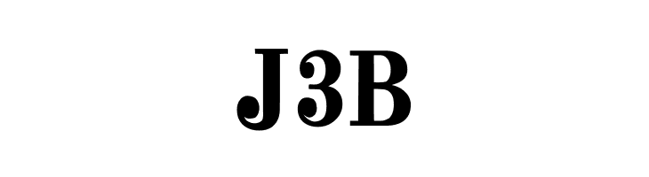 J3B old jeep logo Bold Font