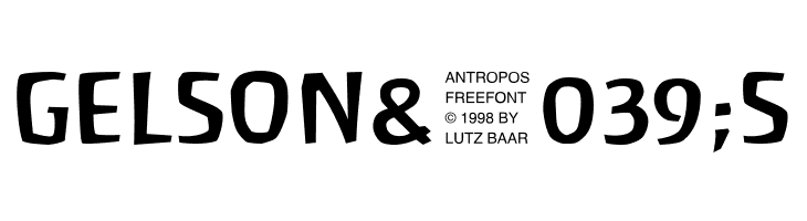 Antropos Freefont  Free Fonts Download