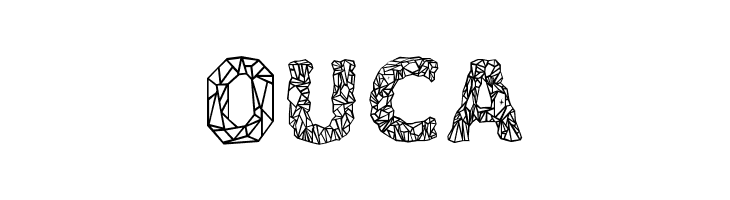 Crystalline Outline  Free Fonts Download