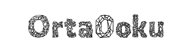 Crystalline Outline  Free Fonts Download