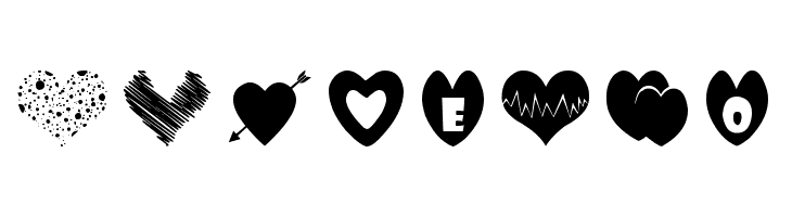 Sexy Love Hearts  Free Fonts Download