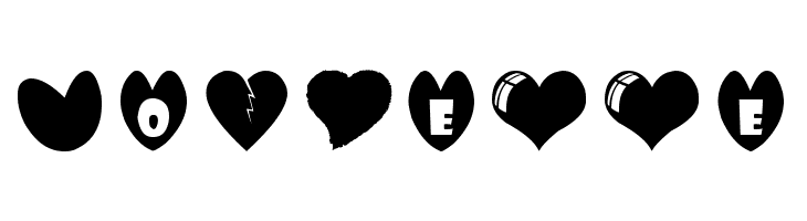 Sexy Love Hearts  Free Fonts Download