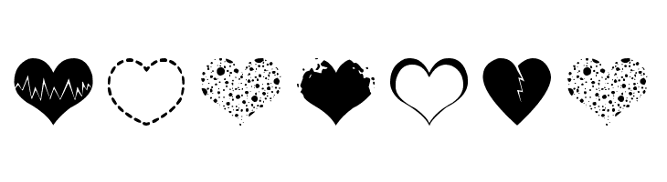 Sexy Love Hearts  Free Fonts Download