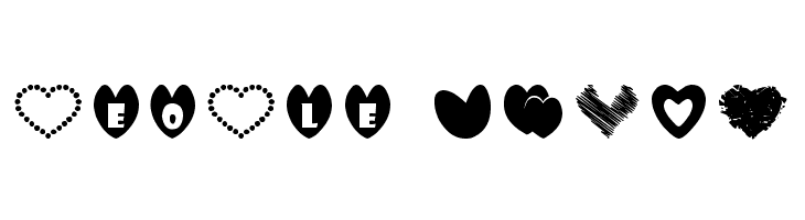 Sexy Love Hearts  Free Fonts Download