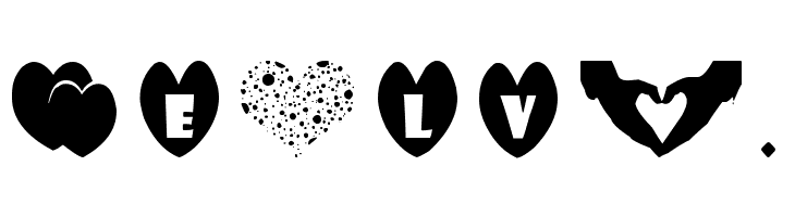 Sexy Love Hearts  Free Fonts Download