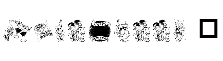 Destiny's New Years Dings  Free Fonts Download