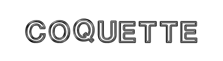 White Outlines  Free Fonts Download