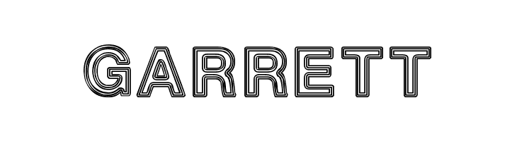 White Outlines  Free Fonts Download