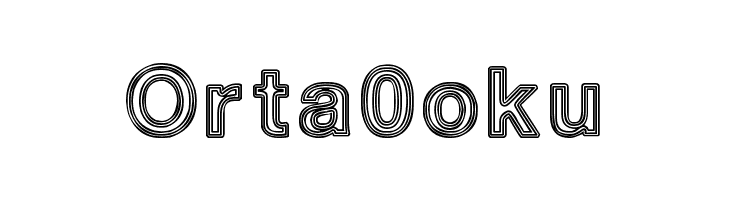 White Outlines  Free Fonts Download