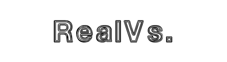 White Outlines  Free Fonts Download