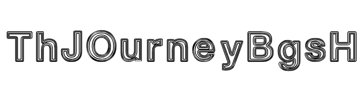 White Outlines  Free Fonts Download