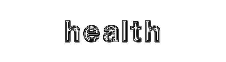 White Outlines  Free Fonts Download
