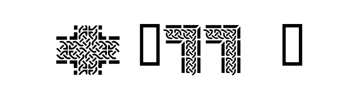 Celtic Designs I  Free Fonts Download