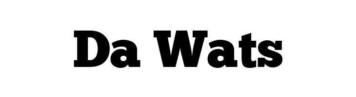 Da%2BWats ChunkFive Regular Font
