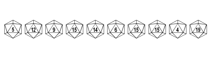 Duodecahedron  Free Fonts Download