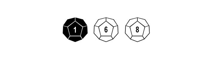 Dodecahedron  Free Fonts Download