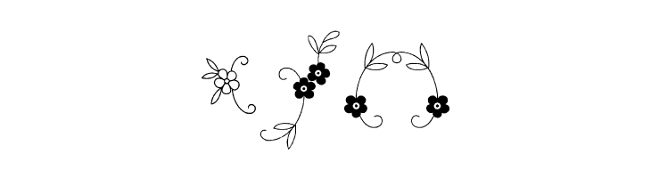 Menina Graciosa Ornaments Two  Free Fonts Download