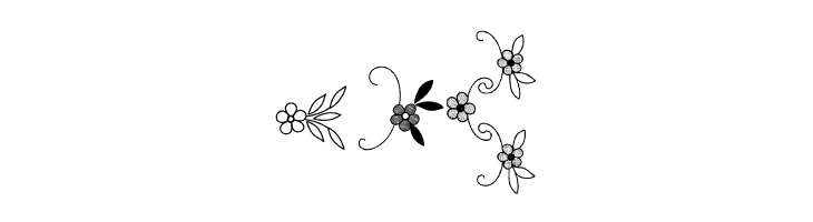 Menina Graciosa Ornaments Two  Free Fonts Download