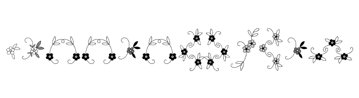 Menina Graciosa Ornaments Two  Free Fonts Download