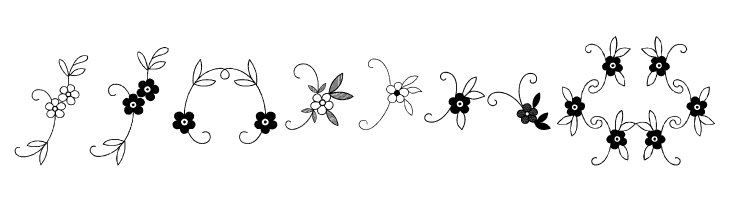 Menina Graciosa Ornaments Two  Free Fonts Download