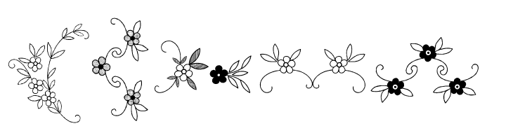 Menina Graciosa Ornaments Two  Free Fonts Download