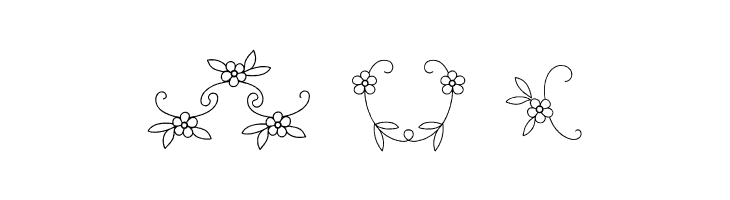 Menina Graciosa Ornaments Two  Free Fonts Download