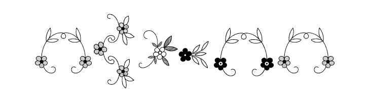 Menina Graciosa Ornaments Two  Free Fonts Download