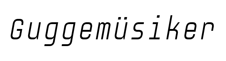 Audimat Mono LightOblique  Free Fonts Download