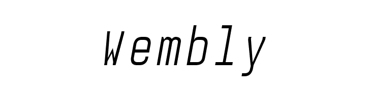 Audimat Mono LightOblique  Free Fonts Download