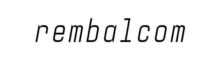 Audimat Mono LightOblique  Free Fonts Download