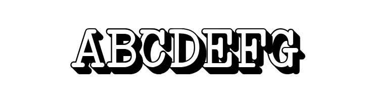 NeoBulletin Extruded  Free Fonts Download