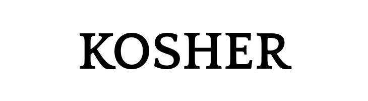 KOSHER Quattrocento Bold Font