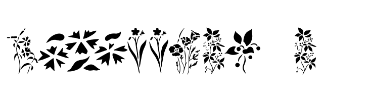Wildflowers2  Free Fonts Download